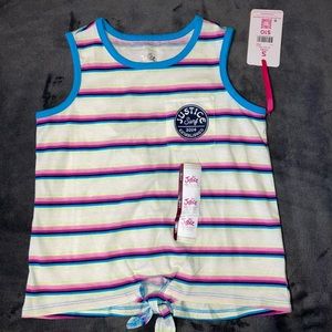 Justice Girls tank top size 7/8 with tags no visible markings